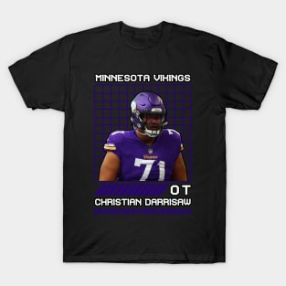 CHRISTIAN DARRISAW - OT - MINNESOTA VIKINGS T-Shirt